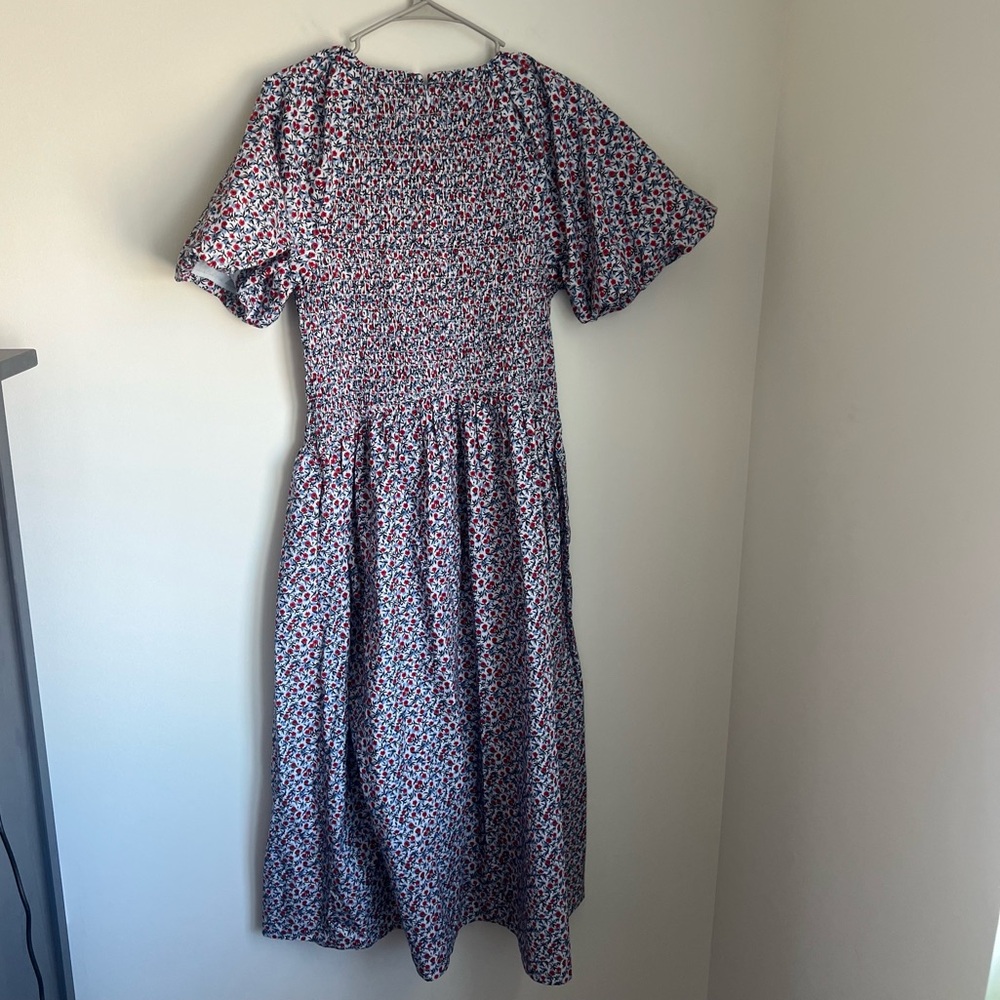 NEW J Crew Meadow Midi Dress in Poppy Floral Print Women's Size Medium - Picture 10 of 10